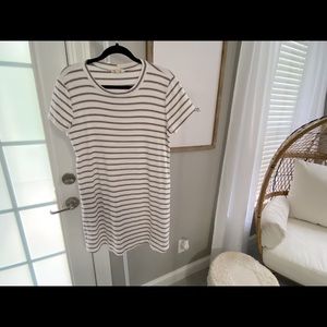 Stripped T-shirt Dress